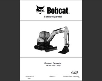 Bobcat E32i Bagger Werkstatt-Servicehandbuch PDF digitaler Download
