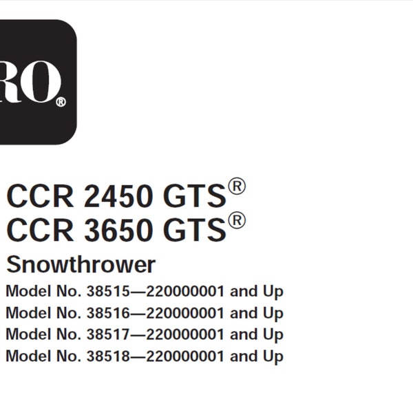 Ccr 3650 Gts Manual Etsy