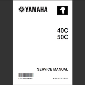Yahama 40C und Yahama 50C Marine Outboard Werkstatt Service Handbuch PDF digitaler Download