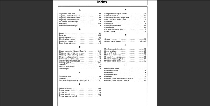 John Deere 940, 1040 und 1140 Traktoren Bedienungsanleitung PDF digitaler Download Bild 3