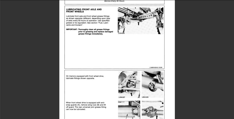 John Deere 940, 1040 und 1140 Traktoren Bedienungsanleitung PDF digitaler Download Bild 7