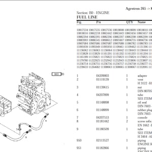 Deutz Fahr Agrotron 265 8101 3001 Spare Parts Manual Catalog pdf digital download