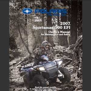 2007 Polaris Sportsman 500 EFI ATV entretien et manuel du propriétaire pdf