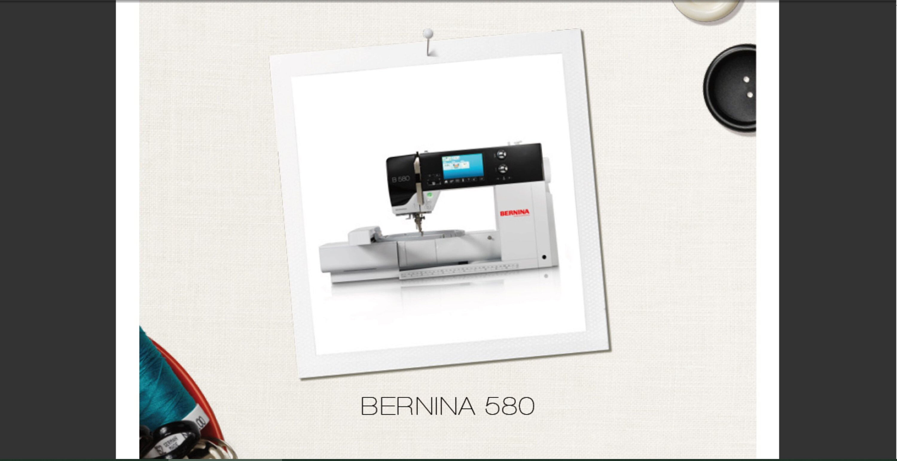 Bernina 580 Embroidery Machine On Sale www.dramatoolkit.co.uk