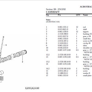 Deutz Fahr Agrotrac 610 TIER 3 Spare Parts Manual Catalog pdf digital download