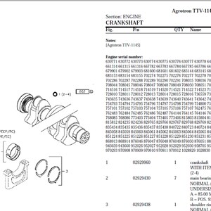 Deutz Fahr Agrotron TTV 1145 8061 Spare Parts Manual Catalog pdf digital download 1
