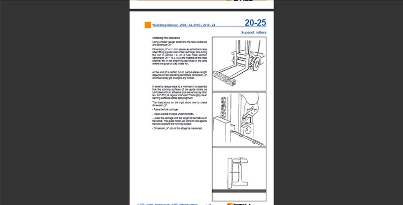 Still Steds R20-15 R20-16 R20-18 R20-20 Elektro-Stapler Werkstatt-Service-Handbuch Pdf digitaler Download Bild 9