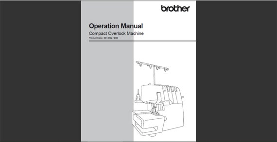 Brother SE600 Sewing Machine Instruction Manual User Manual