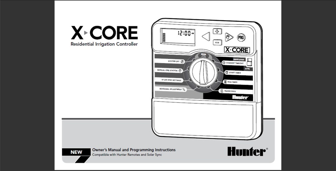 Hunter x core owners manual