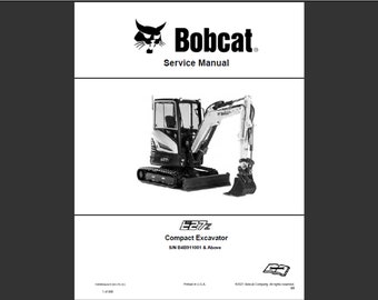 Bobcat E27z Bagger Werkstatt Serviceheft PDF digitaler Download