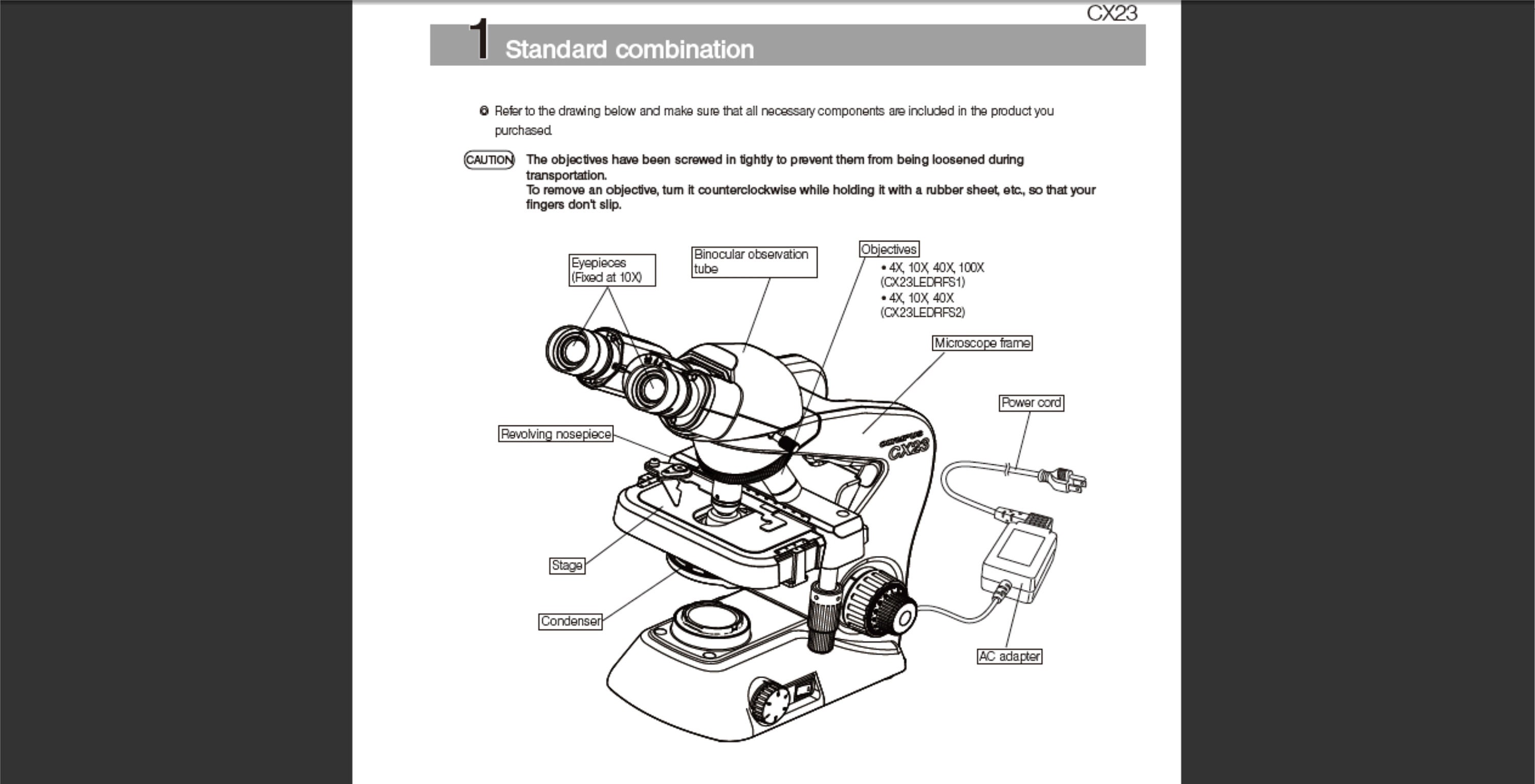 Olympus CX23 Microscope Manual PDF Digital Download Etsy