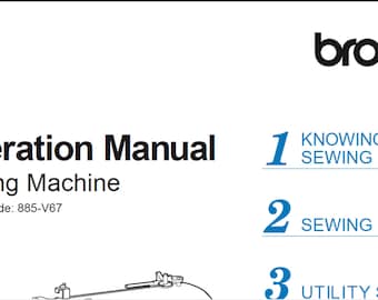 Brother 885-V67 manuel du propriétaire PDF téléchargement numérique