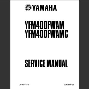 1999 Yamaha YFM400FWAM and YFM400FWAMC ATV Repair Workshop Service Manual PDF