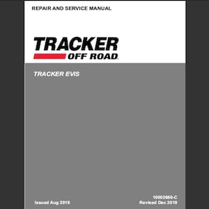 2022 Tracker Off Road EViS Repair workshop service manual pdf Digital Download