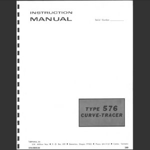 Tektronix 576 カーブトレーサ サービスマニュアルおよび操作マニュアル PDF デジタルダウンロード