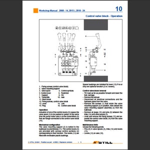 Still Steds R20-15 R20-16 R20-18 R20-20 Elektro-Stapler Werkstatt-Service-Handbuch Pdf digitaler Download Bild 8