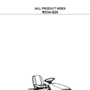Kubota RC54 G20 Mäher Ersatzteilliste pdf digitaler Download