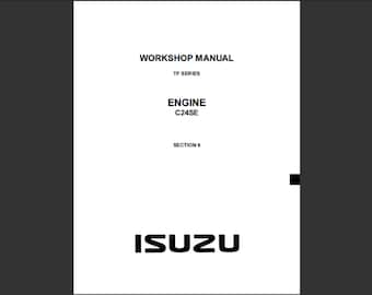 Isuzu TF Series C24SE engine workshop service manual pdf