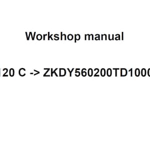 Deutz Fahr 5120 C ZKDY560200TD10001 Tractor Workshop Service Manual pdf digital download