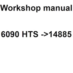 Deutz Fahr 6090 HTS 14885 tractor Workshop Service Manual pdf digital download