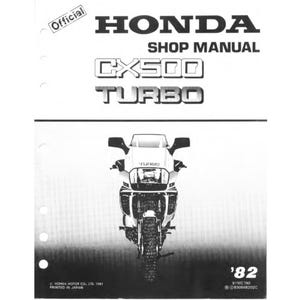 1982 Honda CX500 Turbo Workshop Service Manual PDF digital download