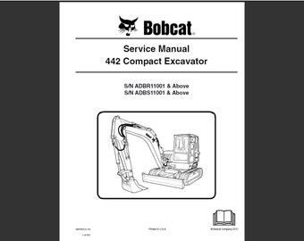 Bobcat 442 Bagger Werkstatt Service Handbuch PDF digitaler Download 1
