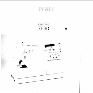 Pfaff Creative 7530 owners manual PDF digital download