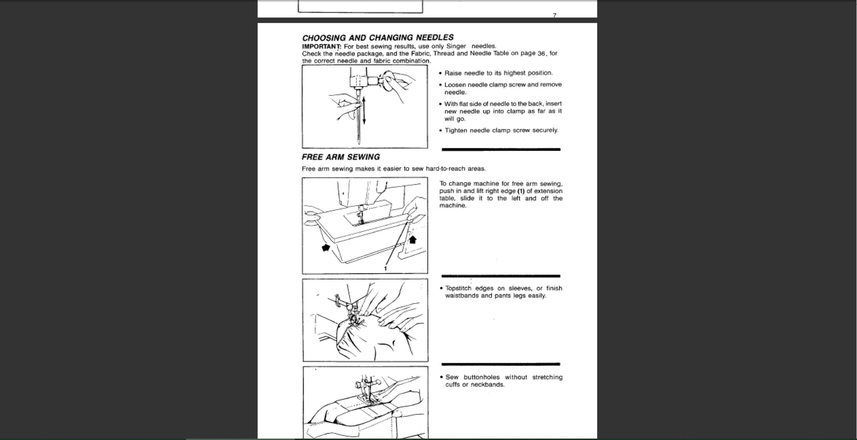 Singer 7033 Singer 7035 and Singer 9410 Owners Manual PDF Etsy