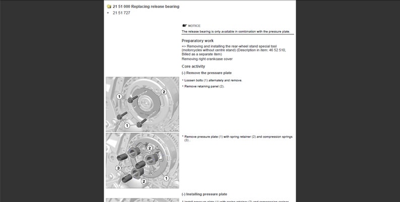 Manuel d'entretien d'atelier BMW F 850 GS K81 à téléchargement numérique PDF image 4