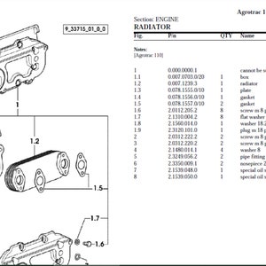 Deutz Fahr Agrotrac 110 Spare Parts Manual Catalog pdf digital download