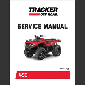 2022 Tracker Off Road 450 Repair workshop service manual pdf Digital Download
