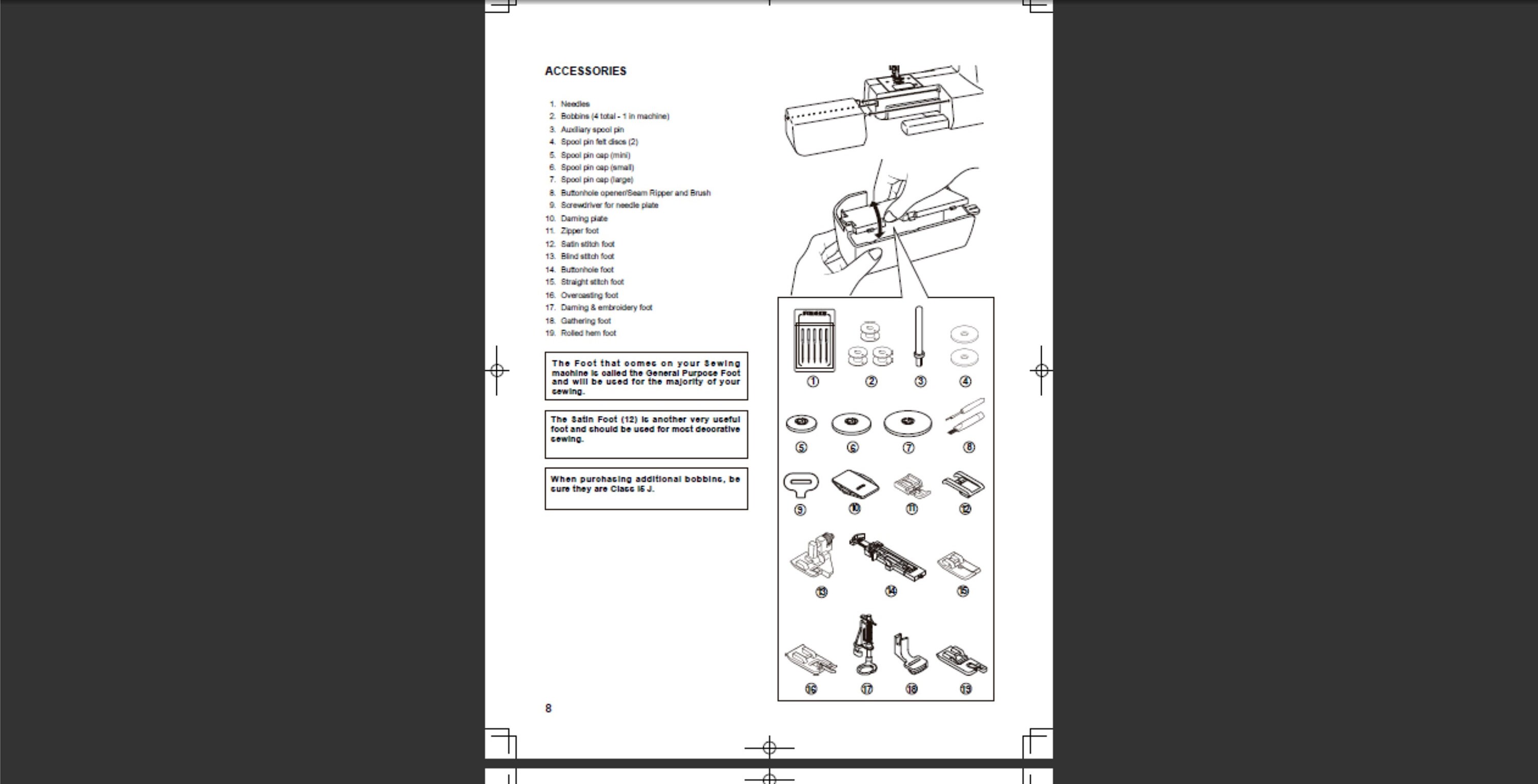 Singer 7258 Owners Manual PDF Digital Download Etsy