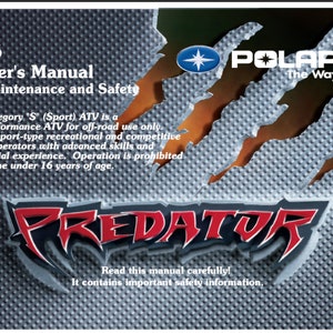 2006 Polaris Predator ATV onderhouds- en gebruikershandleiding pdf