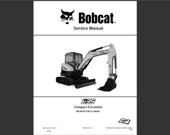 Bobcat E35 Bagger Werkstatt Service Handbuch PDF digitaler Download 1