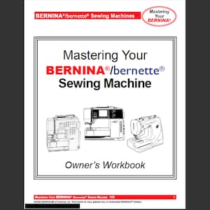 Bernina 630 manuel du propriétaire PDF téléchargement numérique