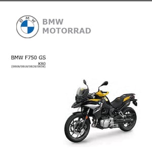 BMW F 750 GS K80 Workshop Service Manual