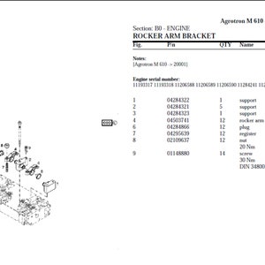 Deutz Fahr Agrotron M 610 20001 Spare Parts Manual Catalog pdf digital  download 4