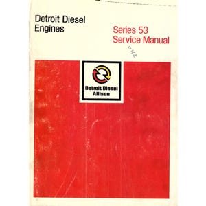 Detroit Diesel Series 5 diesel engine Service Workshop manual pdf digital download