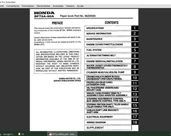 Werkstatt-Service-Handbuch für BMW BF75A und BF90A PDF digitaler Download