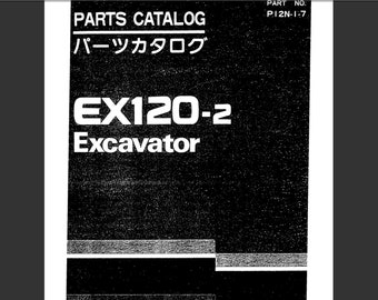 Hitachi EX120-2 Bagger Ersatzteilliste Katalog Handbuch PDF digitaler Download