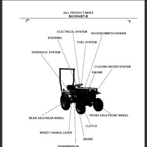 Lista części zamiennych do ciągnika Kubota B6100HST-E w formacie PDF do pobrania w wersji cyfrowej