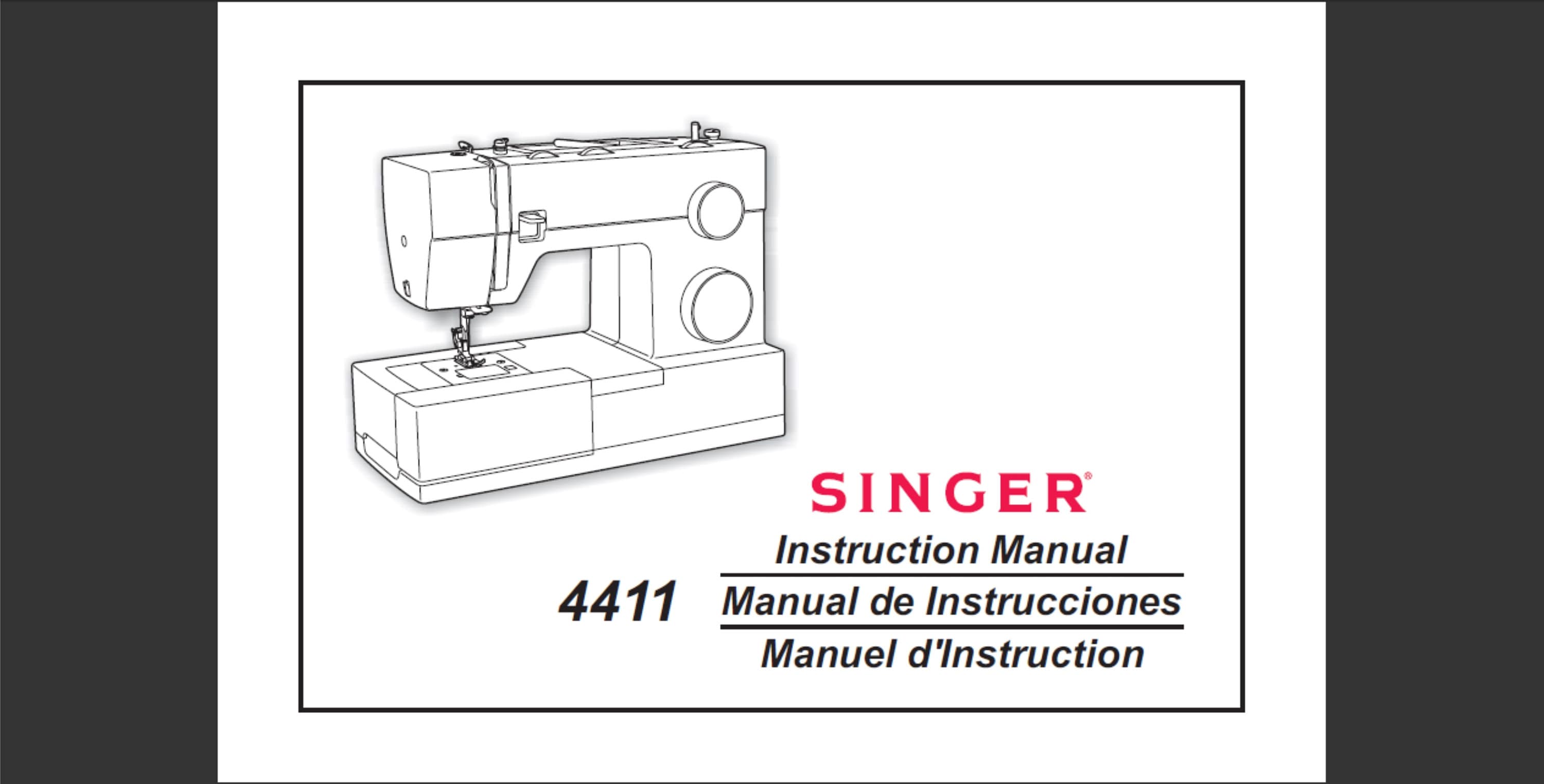 Manual Singer Heavy Duty 4411 Instant PDF Download