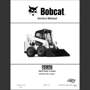 Bobcat S530 Minicargadora Manual de servicio de taller PDF descarga digital 3