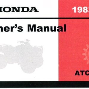 1983 Honda ATC Big Red Owners Manual PDF digital download