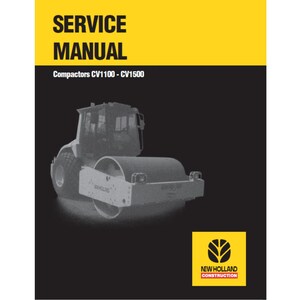 New Holland CV1100 and CV1500 Compactor Workshop Service Manual PDF