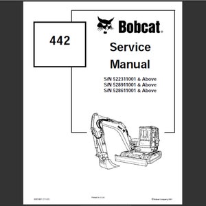 Bobcat 442 Service Manual PDF digital download