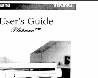 Husqvarna Viking Platinum 730 Bedienungsanleitung PDF digitaler Download
