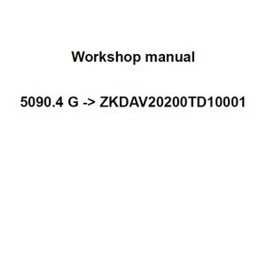 Deutz Fahr 5090.4 G ZKDAV20200TD10001 Tractor Workshop Service Manual pdf digital download