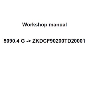 Deutz Fahr 5090.4 G ZKDCF90200TD20001 Tractor Workshop Service Manual pdf digital download