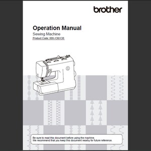 Brother XR37NT owners manual PDF digital download